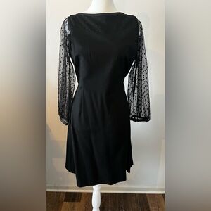 Talbots Petite Lace Sleeve Dress
